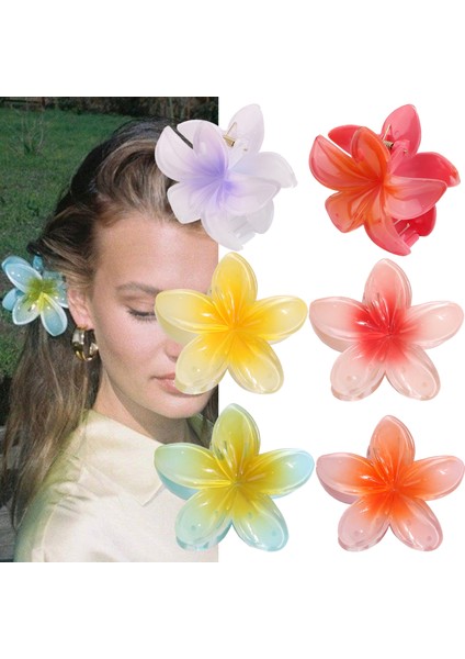 Yeni Renkli Frangipani Köpekbalığı Klip Saç Tokası (Yurt Dışından) fiyatları