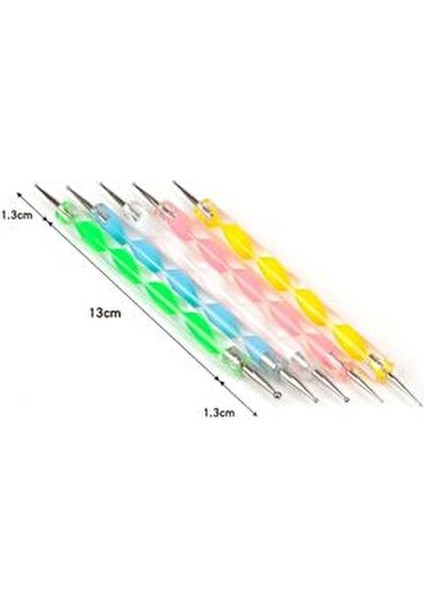 Tırnak Süsleme Nail Art Kalemi 5'li modelleri