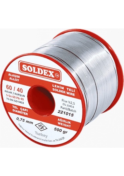 0.75 mm 500 Gr. Lehim Teli SN60 PB40