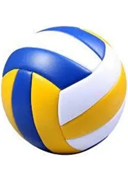 Sarı Voleybol Topu Dikişli Renkli 4 Numara