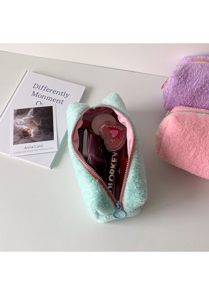 Düz Renk Peluş Büyük Kapasiteli Kırtasiye Saklama Çantası (Yurt Dışından) indirimleri