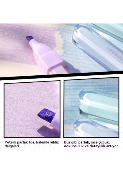 Buz Parlak Floresan Işaretleyici El Defteri Kalemi (Yurt Dışından) fırsatları