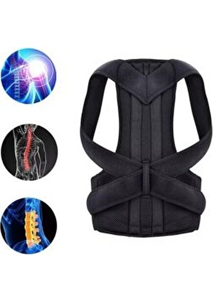 Kadın Siyah Dik Duruş Korsesi Unisex Yeni Nesil Ortopedik Kamburluk Önleyici Balenli modelleri