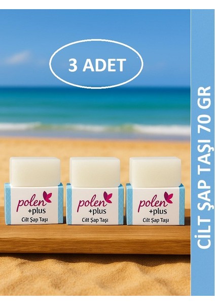 Cilt Şapı 3 Adet 70 Gr Pratik Kullanım İçin Tasarlanmış Şap Taşı