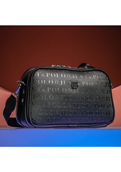 Justpolo Kadın Siyah 6 Bölmeli Omuz Çapraz Çantası modelleri