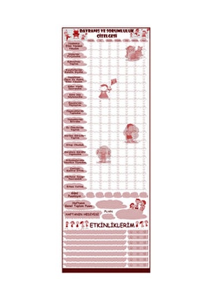 Davranış Sorumluluk Çizelgesi fiyatları