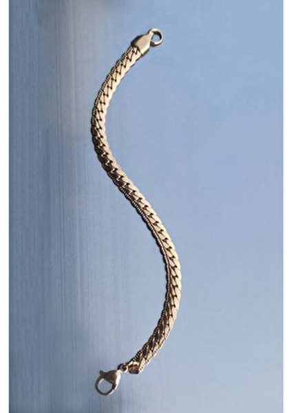 Unisex Urban Kararmaz Gold Çelik Bileklik modelleri