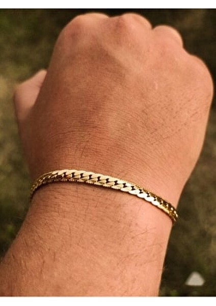 Unisex Urban Kararmaz Gold Çelik Bileklik indirimleri