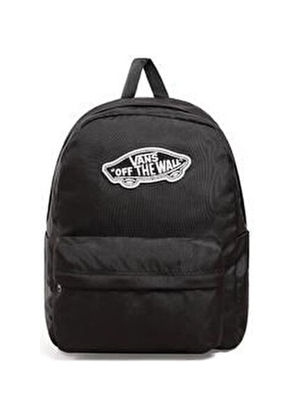 Realm Siyah Blk Sırt Çantası Düz Desenli Tekstil ile Şık Görünüm Sunuyor