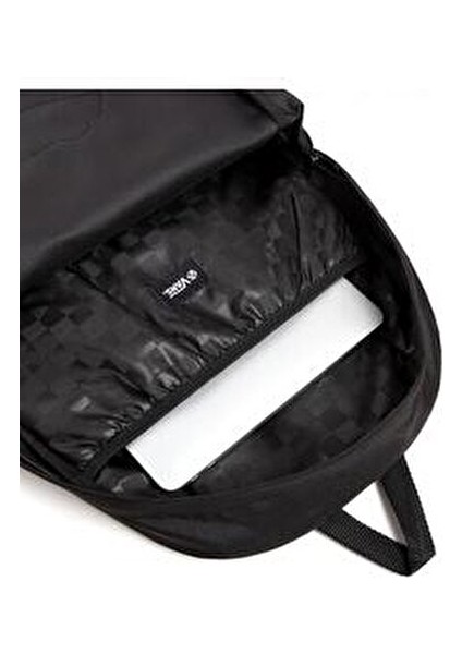 Realm Siyah Blk Sırt Çantası Düz Desenli Tekstil ile Şık Görünüm Sunuyor modelleri