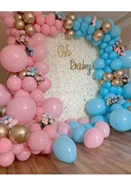 Cinsiyet Partisi Balonu 30 Adet Pembe Mavi