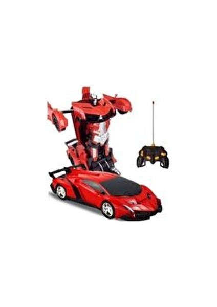 Araba Robota Dönüşen Ferrari Uzaktan Kumandalı ( Şarjlı ) Transformers Sesli 2 In 1 Rc Araba 1.18 modelleri