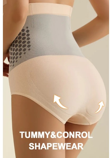 Kadın Yüksek Bel Şekillendirici Karın Kontrol Şortu – Geometrik Desenli, Kalça Kaldırma & Duruş Düzeltici fırsatları