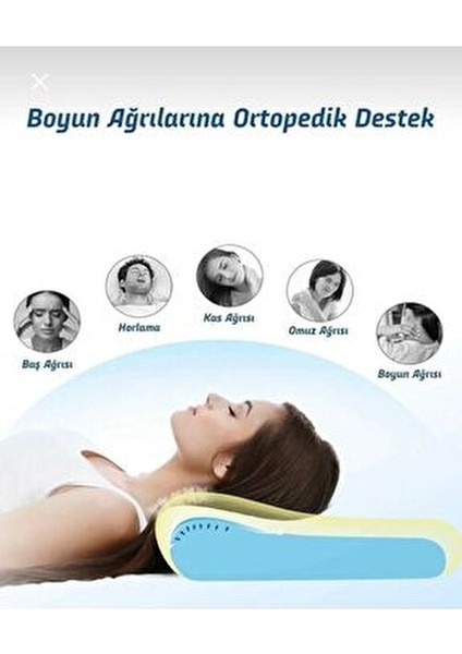Ortopedik Visco Yastık Boyun Fıtığı Boyun Düzleşmesi Boyun Ağrısı Destekli Lüks Ortapedik Yastık indirimleri