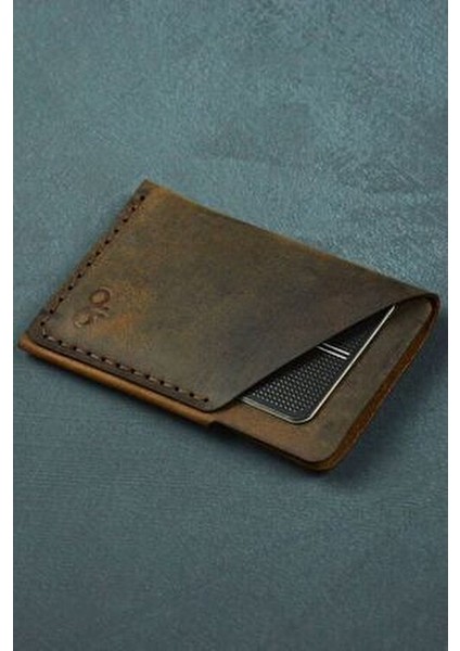 Taba Minimal El Yapımı Hakiki Deri Kartlık - fırsatları