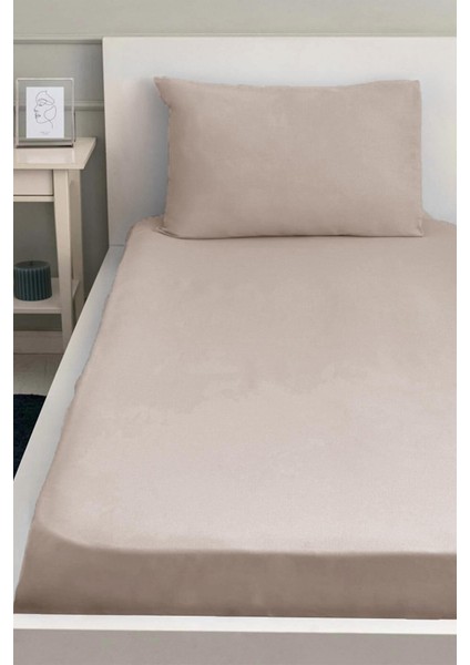 Lastiksiz Dokuma Düz Renk 160X240 Çarşaf ve Yastık Kılıfı