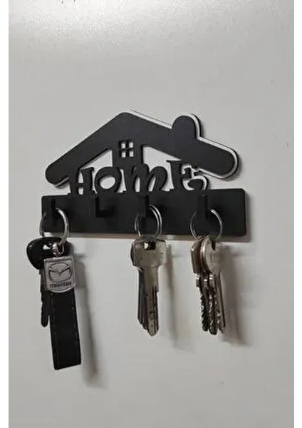 Ev Figürlü Home Ahşap Anahtar Askısı fiyatları
