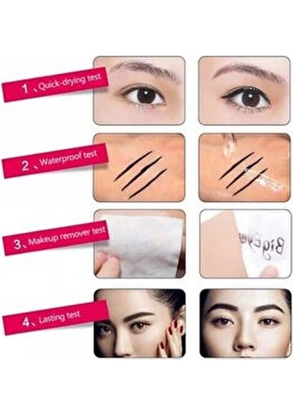 Siyah Kalem Eyeliner Su Geçirmez Mat Görünüm 2 Adet Kolay Uygulama fırsatları