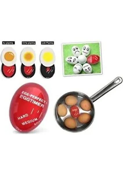 Ardinyo Yumurta Pişirme Zamanlayıcı Haşlama Dublör Yumurta Egg Timer