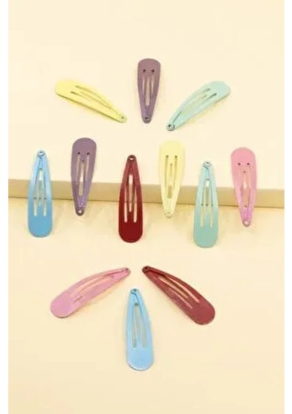 12'li Renkli Çıt Çıt Toka Seti