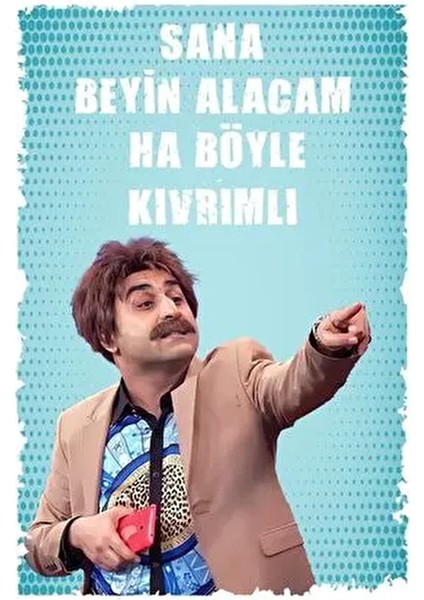 Sana Beyin Alacam Ahşap Tablo