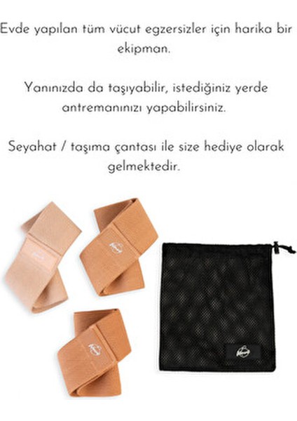3'lü Egzersiz Fitness Direnç Bandı Direnç Lastiği; Hafif / Orta/ Sert Seyahat Çantası Hediyeli fiyatları