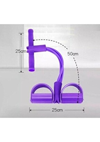 Body Trimmer Mekik Çekme Aleti Evde Spor Lastikli Egzersiz Lastiği