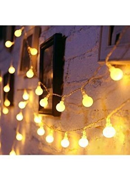 Çocuk Odası Mini Top Led, 3,5 Metre 20 LED Pilli Gün Işığı Dekor Lambası Bebek Odası