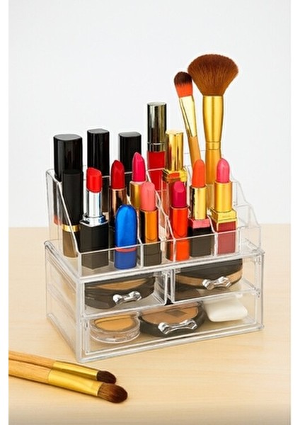 3 Çekmeceli Makyaj Düzenleyici Organizer Set Şeffaf Renkli Kullanım Alanı için Pratik Çözüm modelleri