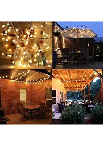 Çocuk Odası Mini Top Led, 3,5 Metre 20 LED Pilli Gün Işığı Dekor Lambası Bebek Odası