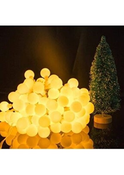 Çocuk Odası Mini Top Led, 3,5 Metre 20 LED Pilli Gün Işığı Dekor Lambası Bebek Odası