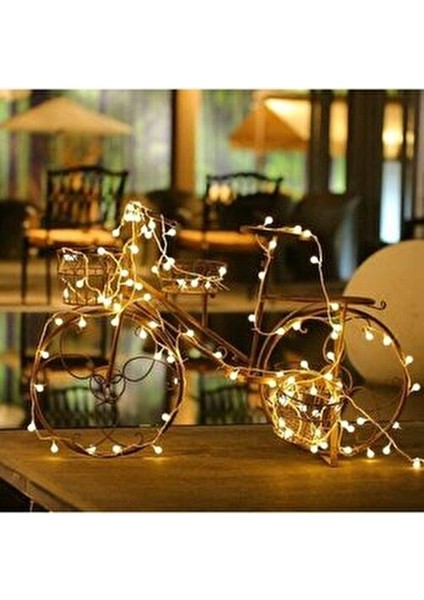 Çocuk Odası Mini Top Led, 3,5 Metre 20 LED Pilli Gün Işığı Dekor Lambası Bebek Odası