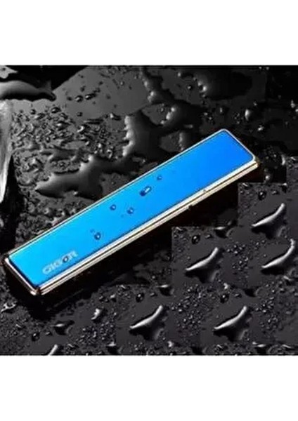 Tesla Model Mavi USB Şarjlı Alevsiz Elektronik Çakmak