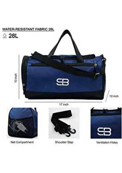 Ayakkabı Gözlü Orta Boy Unisex Lacivert Spor Fitness ve Seyahat Çantası modelleri
