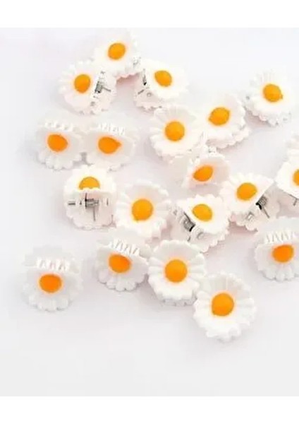 Kadın 10'lu Papatya Küçük Mandal Toka Seti