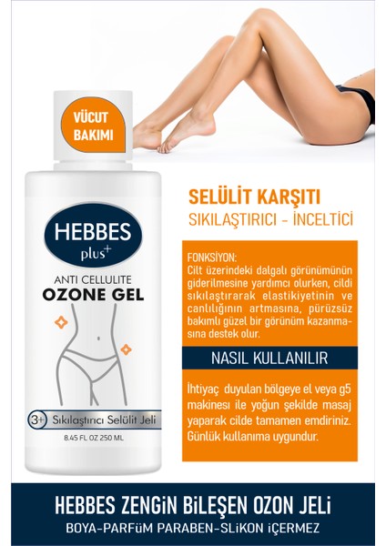 Yosun Yağlı Selülit Çatlak Çilek Bacak Batık ve Ayak Bakımı Ozon Jeli 250 ml