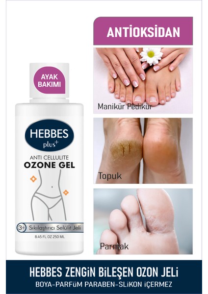 Yosun Yağlı Selülit Çatlak Çilek Bacak Batık ve Ayak Bakımı Ozon Jeli 250 ml indirimleri