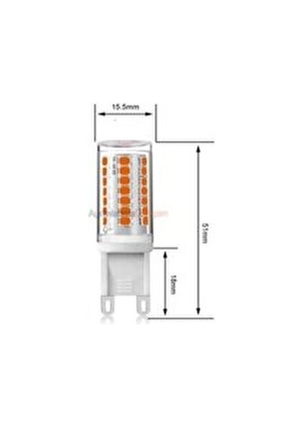 3 Watt LED Ampul G9 Duylu 220V Kapsül Beyaz Işık 6500 K Renk Sıcaklığı ile Uzun Ömürlü fiyatları