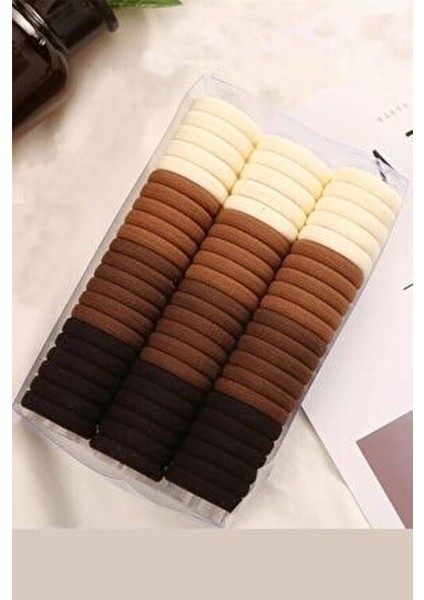 Kadın 100'LÜ Kahverengi Lastik Toka Seti fiyatları