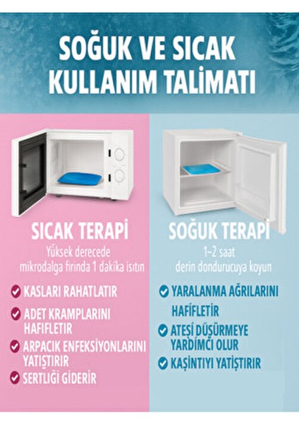 Sıcak Soğuk Kompres Termojel Buz Paketi - Tekrar Kullanılabilir 26X35 cm Büyük Boy