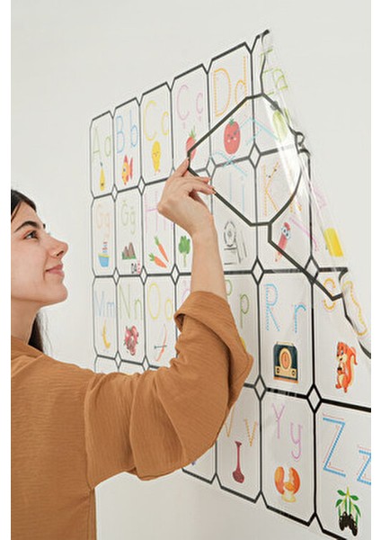 Türkçe Alfabe 70X105 cm