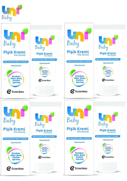 Bebek Bakım Pişik Önleyici Kremi 75ML Pro Active (4 Lü Set)