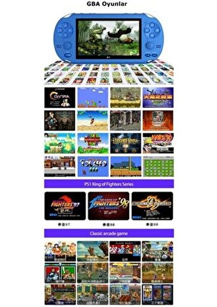 Retro X-1 3000 Oyunlu Retro Atari Oyun Konsolu