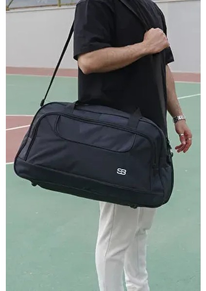 Siyah Seyahat ve Spor Çantası 58 cm