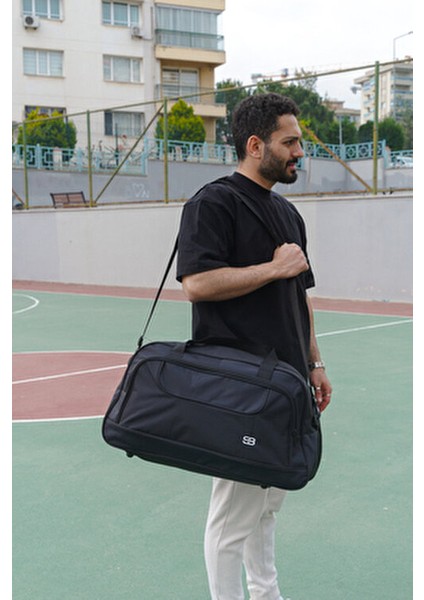 Siyah Seyahat ve Spor Çantası 58 cm fiyatları