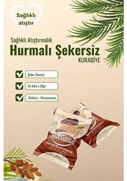 Has Mamül Şekersiz Hurmalı Bisküvi modelleri