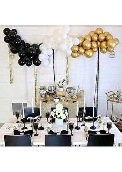 Mat Siyah Balon 20 Adet modelleri