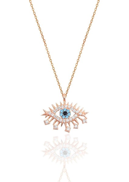 925 Ayar Rose Gümüş Lareyn Modeli Zarif Tasarımlı Kadın Kolye – Şık ve Özel Hediye Seçeneği fiyatları