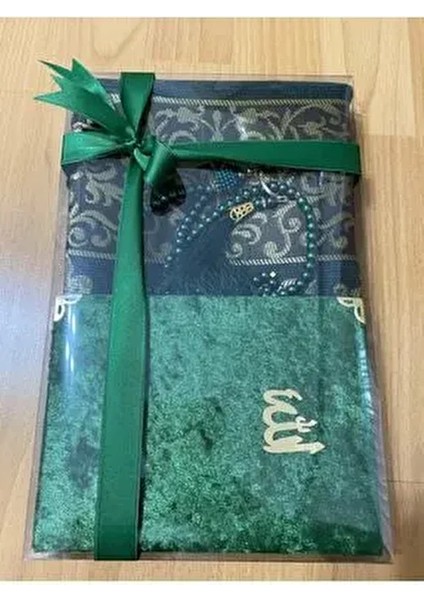 Tafta Saçaklı Yeşil Seccade, Yasin, Tesbih Seti fiyatları