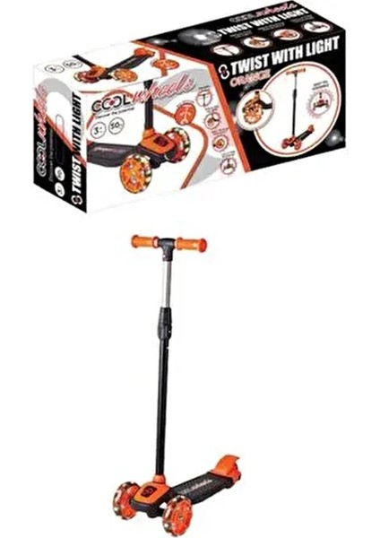 Ayrılabilir FR58918 Cool Wheels Twist Scooter (Turuncu) Oyuncak Çok Renkli 3 Manuel 40-50 kg